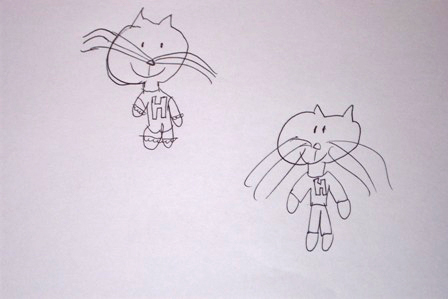 kitty drawing